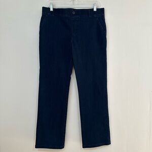 Betabrand Women’s Yoga Denim Straight Leg Classic Jeans W0626-IN Size Large